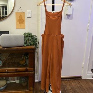 Sienna Sky Burnt Orange Tank Jumpsuit
